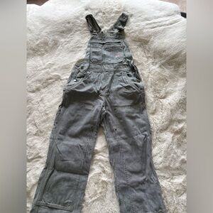 Carhartt Grey Pinstripe Carpenter Overalls